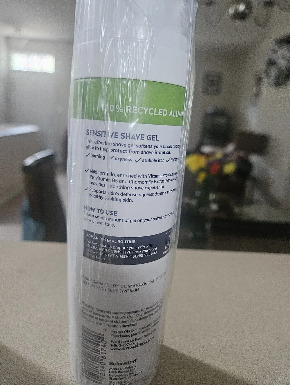 Men's Nivea shave gel and face wash